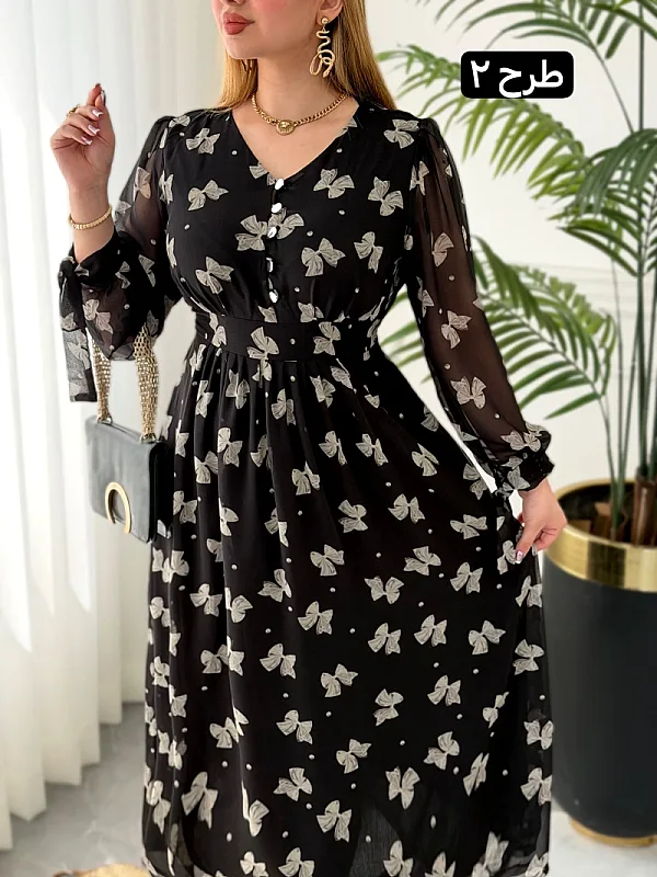 پیراهن روزمره فهیمه 0252 4