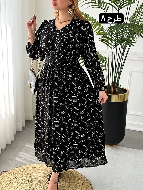پیراهن روزمره فهیمه 0252 11
