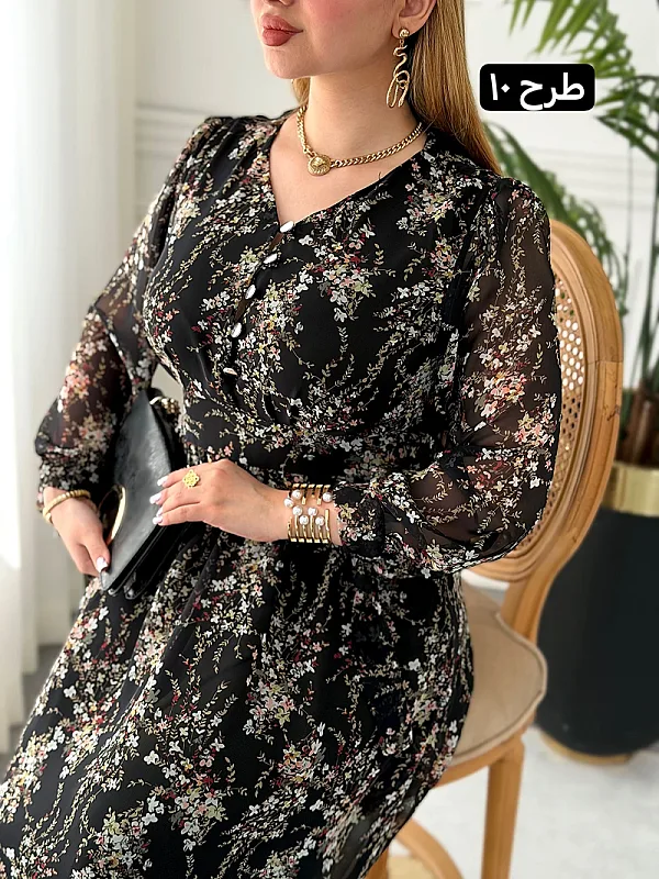 پیراهن روزمره فهیمه 0252 12