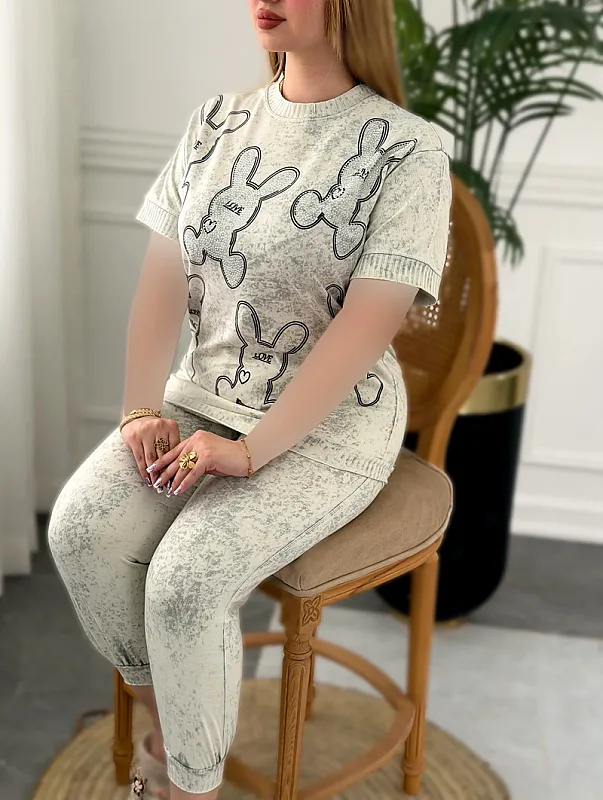 ست خانگی خرگوشی نگینی 0274 2