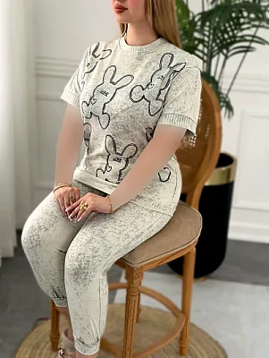 ست خانگی خرگوشی نگینی 0274 2