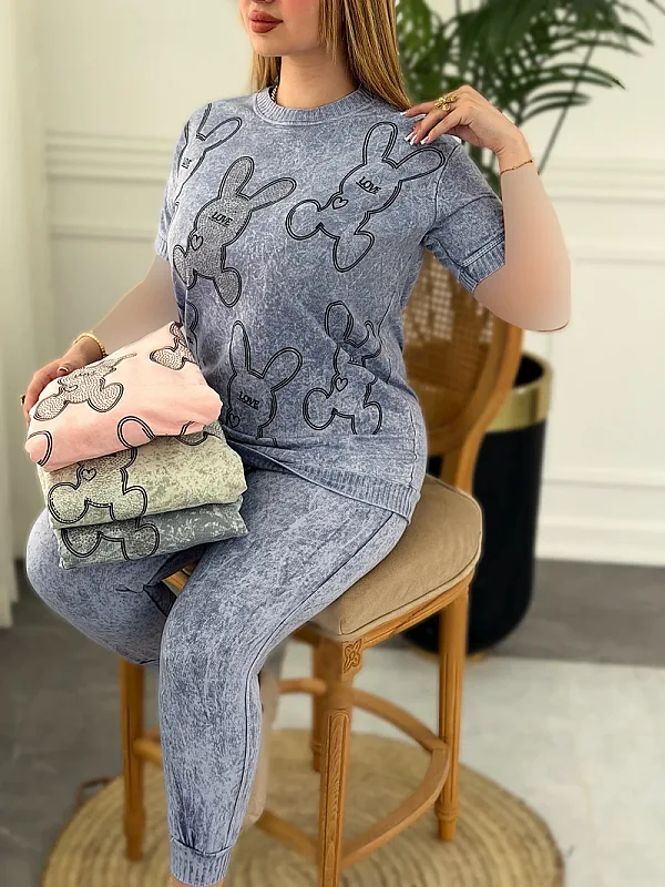 ست خانگی خرگوشی نگینی 0274 4