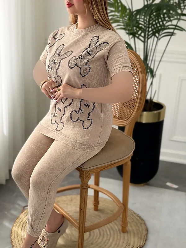 ست خانگی خرگوشی نگینی 0274 5