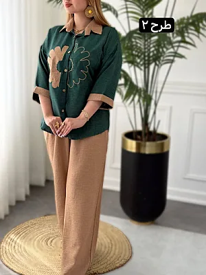 ست بلوز شلوار کاملیا 0285 1