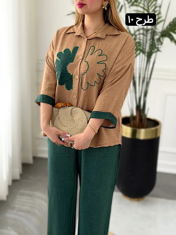 ست بلوز شلوار کاملیا 0285 8