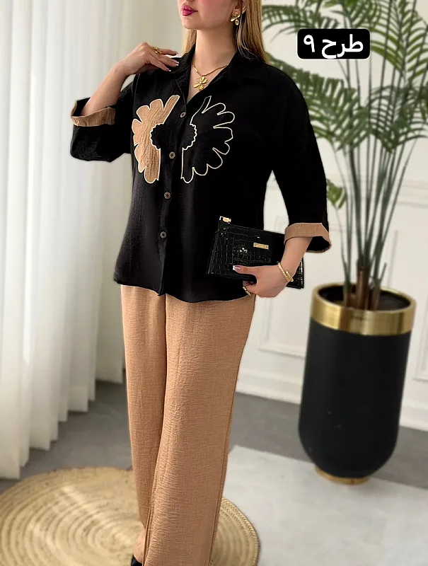 ست بلوز شلوار کاملیا 0285 10