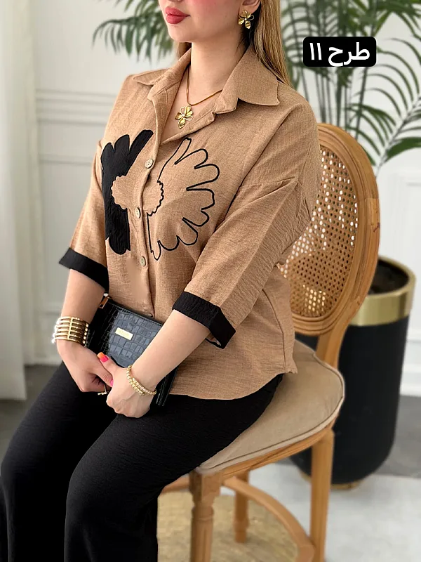 ست بلوز شلوار کاملیا 0285 11