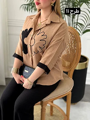ست بلوز شلوار کاملیا 0285 11