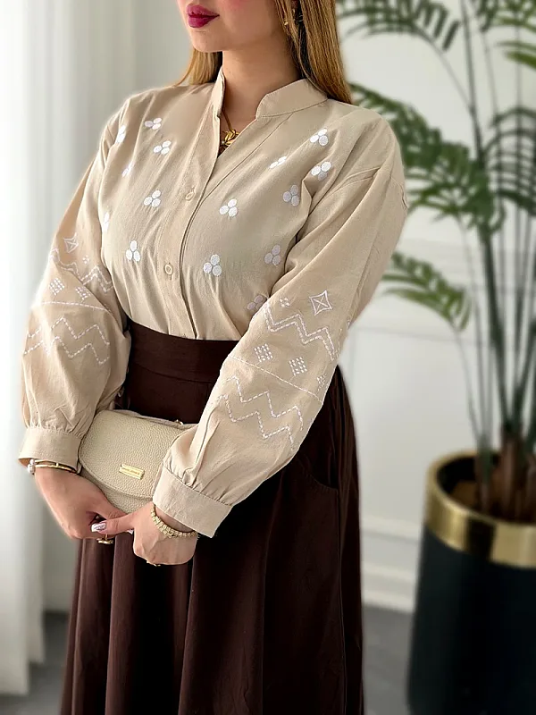 شومیز دارچین 0376 3