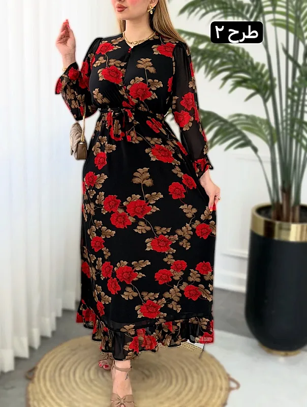 پیراهن روزمره گلناز 0421 2