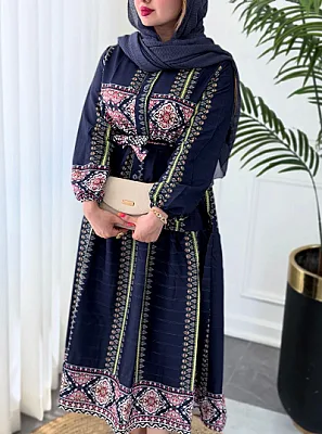 پیراهن روزمره ترنج 0416 2