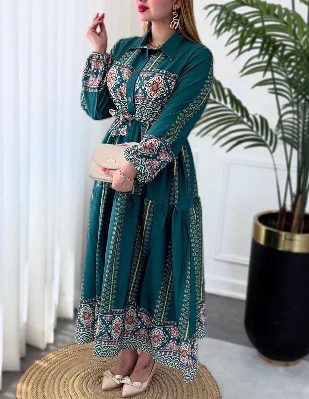 پیراهن روزمره ترنج 0416 3