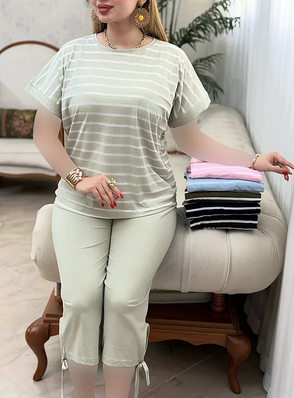 ست خانگی راه راه 0542 8