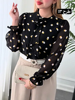 شومیز گل رو 0622 13