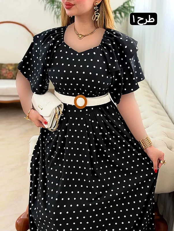 پیراهن خال خالی 0660 5