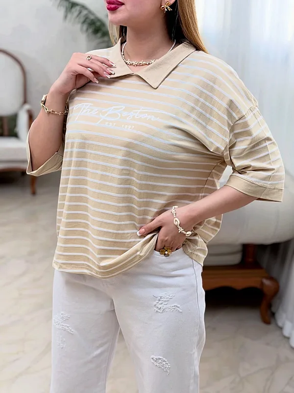 تیشرت یقه دار بوستون 0780 3